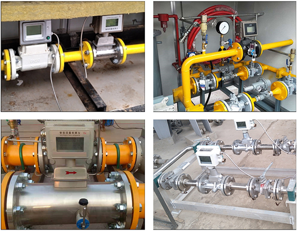 管道式氣體渦輪流量計現(xiàn)場安裝使用圖